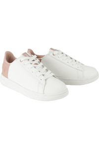 2022 Pikeur Womens Pauli Selection Trainers 282400 803 - White / Powder Rose Velours